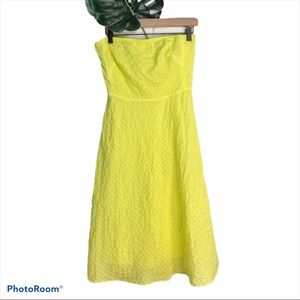 J. Crew Deco Dot Strapless Beach Dress